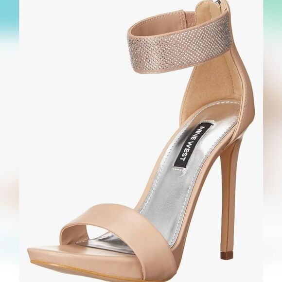 BRAND NEW NINE WEST WOMEN'S UTELL3 ANKLE STRAP HEELED SANDALS - Picture 12 of 14